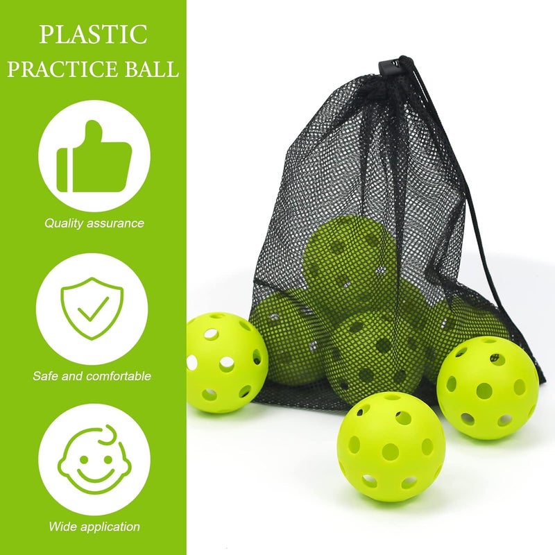 Bac-kitchen 16 Pack Plastic Baseballs - Hollow Softballs for Lightweight Batting Practice - Indoor/Outdoor Training Balls - Image 3